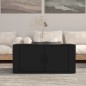 Couchtisch Schwarz 80x50x36 cm Holzwerkstoff Couchtisch Schwarz 80x50x36 cm Holzwerkstoff