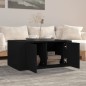 Couchtisch Schwarz 80x50x36 cm Holzwerkstoff Couchtisch Schwarz 80x50x36 cm Holzwerkstoff