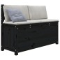 vidaXL Sitzbank Schwarz 110x41x76,5 cm Massivholz Kiefer vidaXL Sitzbank Schwarz 110x41x76,5 cm Massivholz Kiefer