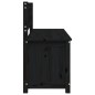 vidaXL Sitzbank Schwarz 110x41x76,5 cm Massivholz Kiefer vidaXL Sitzbank Schwarz 110x41x76,5 cm Massivholz Kiefer