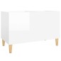 Plattenschrank Hochglanz-Weiß 74,5x38x48 cm Holzwerkstoff Plattenschrank Hochglanz-Weiß 74,5x38x48 cm Holzwerkstoff