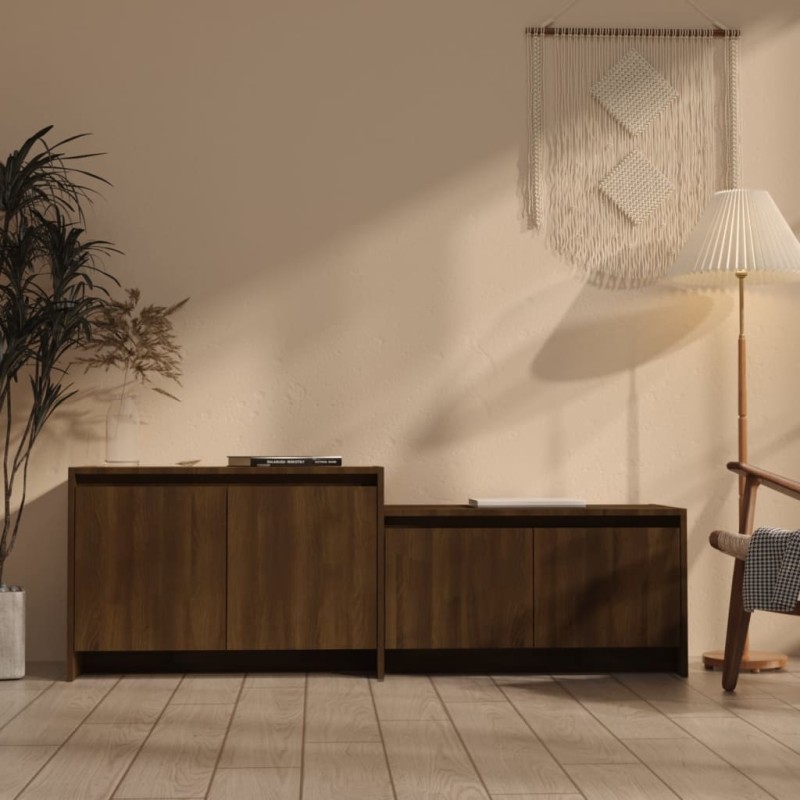 vidaXL TV-Schrank Eichen-Optik Braun 146,5x35x50 cm Holzwerkstoff vidaXL TV-Schrank Eichen-Optik Braun 146,5x35x50 cm Holzwerkstoff