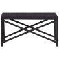 Gartenbank 80 cm Poly Rattan Schwarz Gartenbank 80 cm Poly Rattan Schwarz