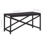 Gartenbank 80 cm Poly Rattan Schwarz Gartenbank 80 cm Poly Rattan Schwarz