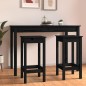 vidaXL Barstühle 2 Stk. Schwarz 40x40x78 cm Massivholz Kiefer vidaXL Barstühle 2 Stk. Schwarz 40x40x78 cm Massivholz Kiefer