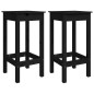 vidaXL Barstühle 2 Stk. Schwarz 40x40x78 cm Massivholz Kiefer vidaXL Barstühle 2 Stk. Schwarz 40x40x78 cm Massivholz Kiefer