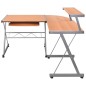Eck-Computertisch Braun 132x112x99 cm Holzwerkstoff Eck-Computertisch Braun 132x112x99 cm Holzwerkstoff