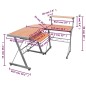 Eck-Computertisch Braun 132x112x99 cm Holzwerkstoff Eck-Computertisch Braun 132x112x99 cm Holzwerkstoff