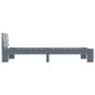 Massivholzbett Grau Kiefer 100x200 cm Massivholzbett Grau Kiefer 100x200 cm