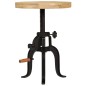 Beistelltisch 45 x (45-62) cm Massivholz Mango und Gusseisen Beistelltisch 45 x (45-62) cm Massivholz Mango und Gusseisen