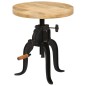 Beistelltisch 45 x (45-62) cm Massivholz Mango und Gusseisen Beistelltisch 45 x (45-62) cm Massivholz Mango und Gusseisen