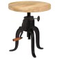 Beistelltisch 45 x (45-62) cm Massivholz Mango und Gusseisen Beistelltisch 45 x (45-62) cm Massivholz Mango und Gusseisen