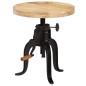 Beistelltisch 45 x (45-62) cm Massivholz Mango und Gusseisen Beistelltisch 45 x (45-62) cm Massivholz Mango und Gusseisen