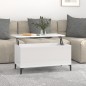 Couchtisch Hochglanz-Weiß 90x44,5x45 cm Holzwerkstoff Couchtisch Hochglanz-Weiß 90x44,5x45 cm Holzwerkstoff