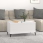 Couchtisch Hochglanz-Weiß 90x44,5x45 cm Holzwerkstoff Couchtisch Hochglanz-Weiß 90x44,5x45 cm Holzwerkstoff