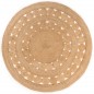 Teppich Geflochten Jute 180 cm Rund Teppich Geflochten Jute 180 cm Rund