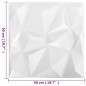 3D-Wandpaneele 12 Stk. 50x50 cm Diamant Grau 3 m² 3D-Wandpaneele 12 Stk. 50x50 cm Diamant Grau 3 m²