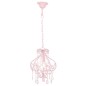 Deckenleuchte mit Perlen Rosa Rund E14 Deckenleuchte mit Perlen Rosa Rund E14