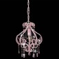 Deckenleuchte mit Perlen Rosa Rund E14 Deckenleuchte mit Perlen Rosa Rund E14
