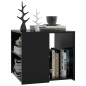 Beistelltisch Schwarz 50x50x45 cm Holzwerkstoff Beistelltisch Schwarz 50x50x45 cm Holzwerkstoff