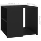 Beistelltisch Schwarz 50x50x45 cm Holzwerkstoff Beistelltisch Schwarz 50x50x45 cm Holzwerkstoff
