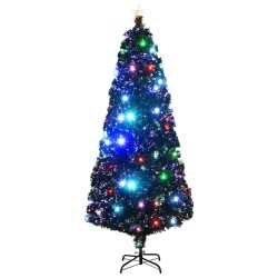 Künstlicher Weihnachtsbaum mit Ständer/LED 210 cm Fiberoptik