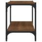 TV-Schrank Braun Eichen-Optik 60x33x41 cm Holzwerkstoff Stahl TV-Schrank Braun Eichen-Optik 60x33x41 cm Holzwerkstoff Stahl
