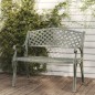 Gartenbank 102 cm Aluminiumguss Grün Gartenbank 102 cm Aluminiumguss Grün