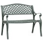 Gartenbank 102 cm Aluminiumguss Grün Gartenbank 102 cm Aluminiumguss Grün