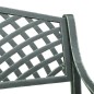 Gartenbank 102 cm Aluminiumguss Grün Gartenbank 102 cm Aluminiumguss Grün