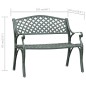 Gartenbank 102 cm Aluminiumguss Grün Gartenbank 102 cm Aluminiumguss Grün