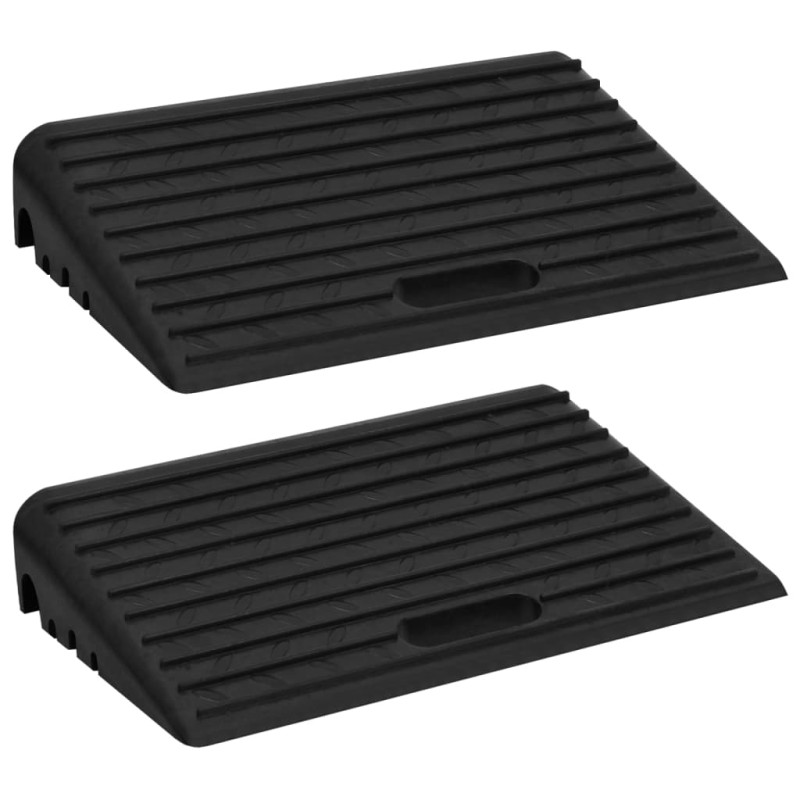 Bordsteinrampen 2 Stk. 50x30x11 cm Gummi Bordsteinrampen 2 Stk. 50x30x11 cm Gummi