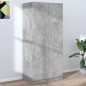 Kleiderschrank Betongrau 80x52x180 cm Holzwerkstoff Kleiderschrank Betongrau 80x52x180 cm Holzwerkstoff