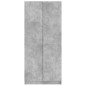Kleiderschrank Betongrau 80x52x180 cm Holzwerkstoff Kleiderschrank Betongrau 80x52x180 cm Holzwerkstoff