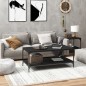 vidaXL Couchtisch Schwarz 80x50x40 cm Holzwerkstoff vidaXL Couchtisch Schwarz 80x50x40 cm Holzwerkstoff