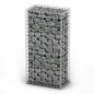 vidaXL Steinkorb Gabione mit Deckeln Verzinkter Draht 100×50×30 cm vidaXL Steinkorb Gabione mit Deckeln Verzinkter Draht 100×50×30 cm