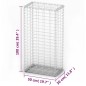 vidaXL Steinkorb Gabione mit Deckeln Verzinkter Draht 100×50×30 cm vidaXL Steinkorb Gabione mit Deckeln Verzinkter Draht 100×50×30 cm