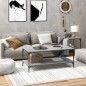 vidaXL Couchtisch Grau Sonoma 100x50x40 cm Holzwerkstoff vidaXL Couchtisch Grau Sonoma 100x50x40 cm Holzwerkstoff