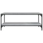 vidaXL Couchtisch Grau Sonoma 100x50x40 cm Holzwerkstoff vidaXL Couchtisch Grau Sonoma 100x50x40 cm Holzwerkstoff