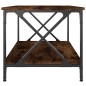 vidaXL Couchtisch Räuchereiche 80x50x45 cm Holzwerkstoff und Eisen vidaXL Couchtisch Räuchereiche 80x50x45 cm Holzwerkstoff und Eisen