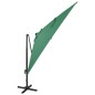 vidaXL Ampelschirm mit LED Grün 300 cm vidaXL Ampelschirm mit LED Grün 300 cm