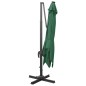 vidaXL Ampelschirm mit LED Grün 300 cm vidaXL Ampelschirm mit LED Grün 300 cm