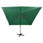 vidaXL Ampelschirm mit LED Grün 300 cm vidaXL Ampelschirm mit LED Grün 300 cm
