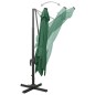 vidaXL Ampelschirm mit LED Grün 300 cm vidaXL Ampelschirm mit LED Grün 300 cm