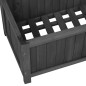 Garten-Spalier mit Blumenkasten Schwarz 70x30x135 cm Tannenholz Garten-Spalier mit Blumenkasten Schwarz 70x30x135 cm Tannenholz