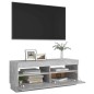 TV-Schrank mit LED-Beleuchtung Betongrau 100x35x40 cm TV-Schrank mit LED-Beleuchtung Betongrau 100x35x40 cm