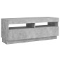 TV-Schrank mit LED-Beleuchtung Betongrau 100x35x40 cm TV-Schrank mit LED-Beleuchtung Betongrau 100x35x40 cm
