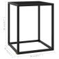 Couchtisch Schwarz mit Schwarzem Glas 40x40x50 cm Couchtisch Schwarz mit Schwarzem Glas 40x40x50 cm