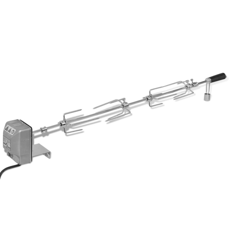 Grillspieß mit Motor Stahl 1000 mm Grillspieß mit Motor Stahl 1000 mm