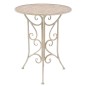3-tlg. Bistro-Set Stahl Weiß